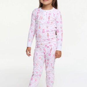 LoveShackFancy x Roller Rabbit kids 2025 Christmas pajamas.